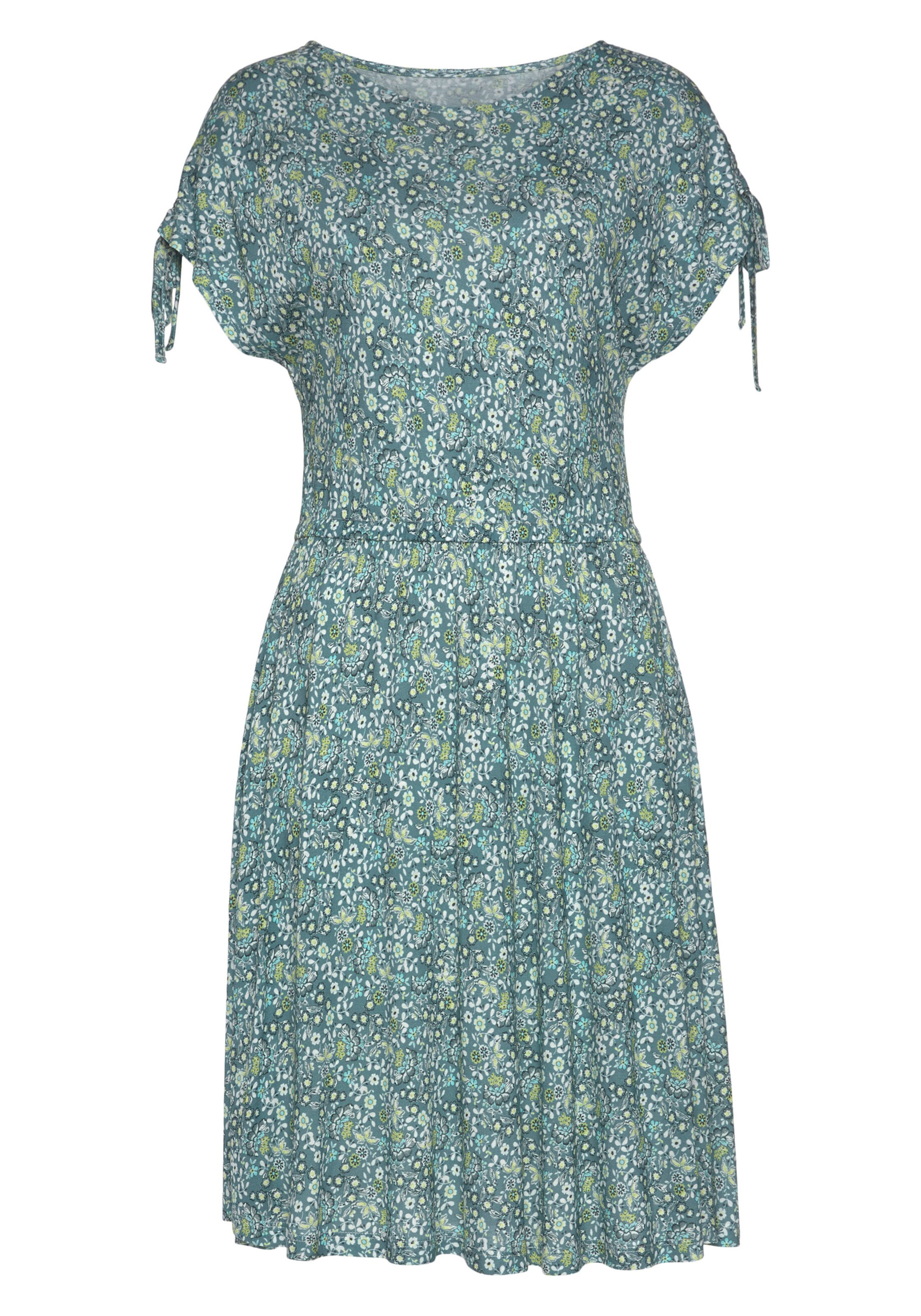 Vivance Jerseykleid in grün-bedruckt