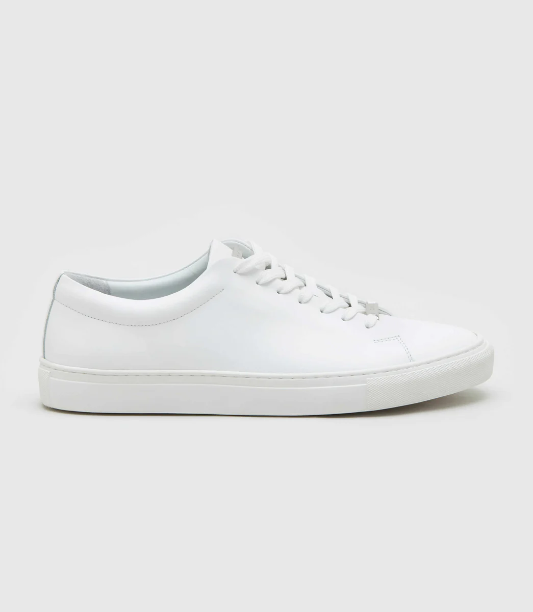 Sneakers en cuir blanc 