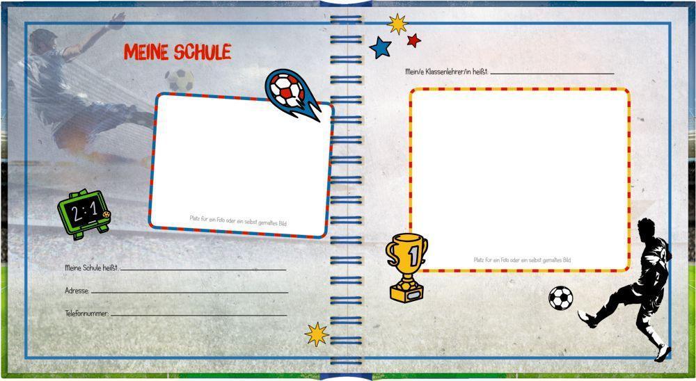 Erinnerungsalbum: Mein 1.Schuljahr – Fußball