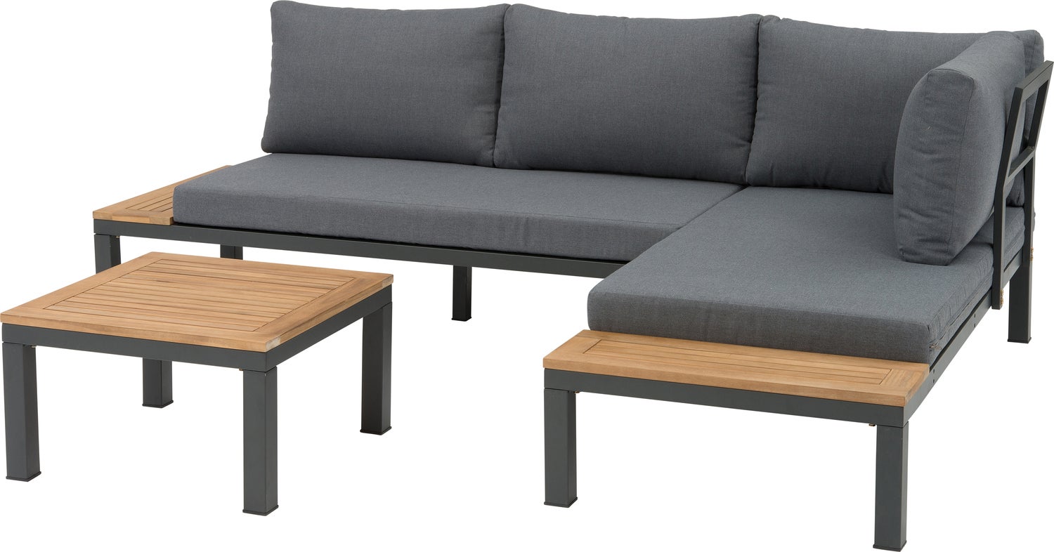 Intratuin 4-zits loungeset Guava antraciet