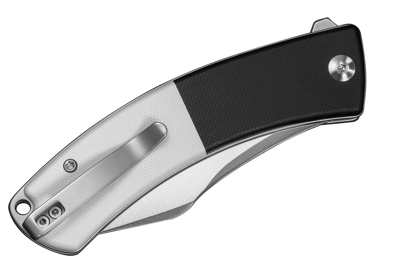 Civivi Outlaw Muk C24079-4 Satin 14C28N, Black & White G10, zakmes