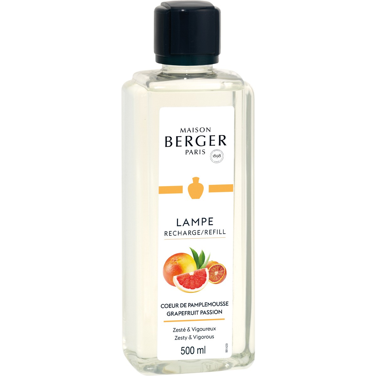 Recharge parfum pour lampe - Cœur de pamplemousse - 500 ml