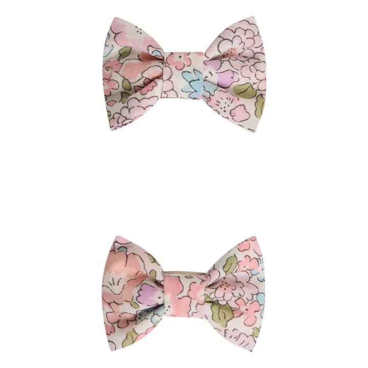Bonpoint Lot 2 Barrettes Nœud Liberty Miniclic | Rose