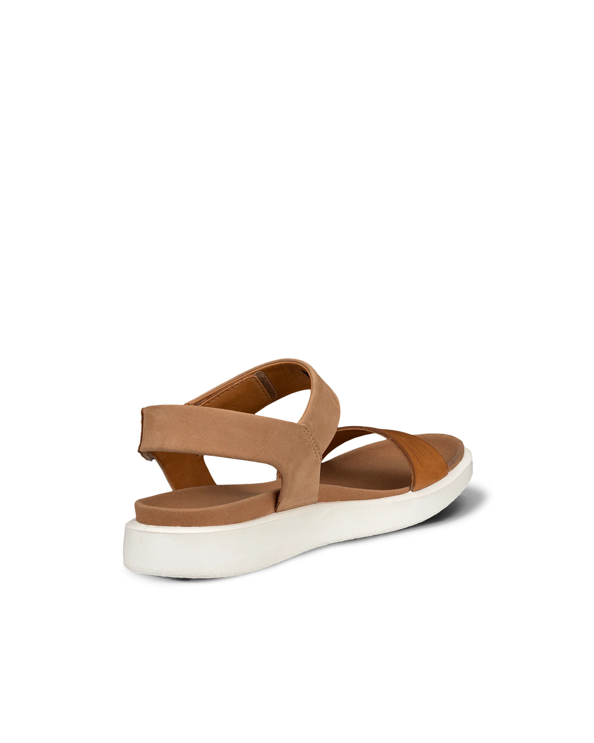 ECCO FLOWT W Damen Flache Sandale aus Veloursleder Braun