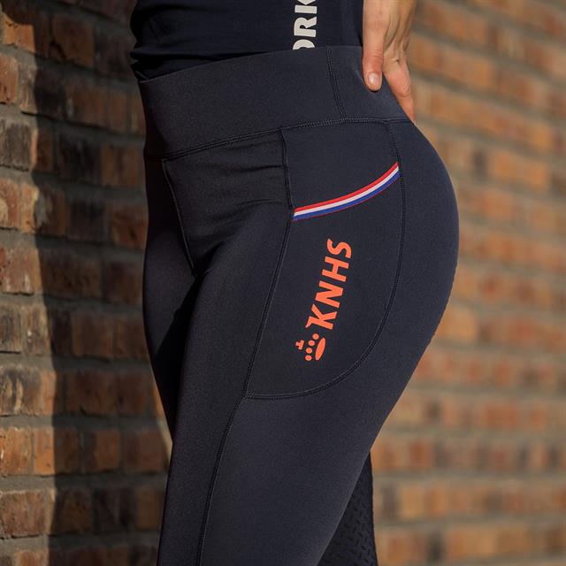 Rijlegging KNHS Full Grip Donkerblauw-oranje
