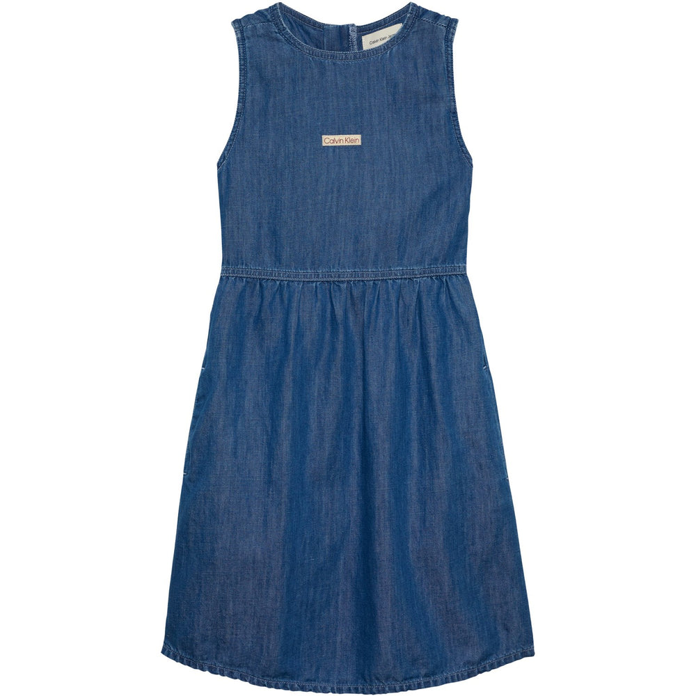 Køb Calvin Klein Mid Serenity Denim Lw Mid Serenity Skjorte Kjole