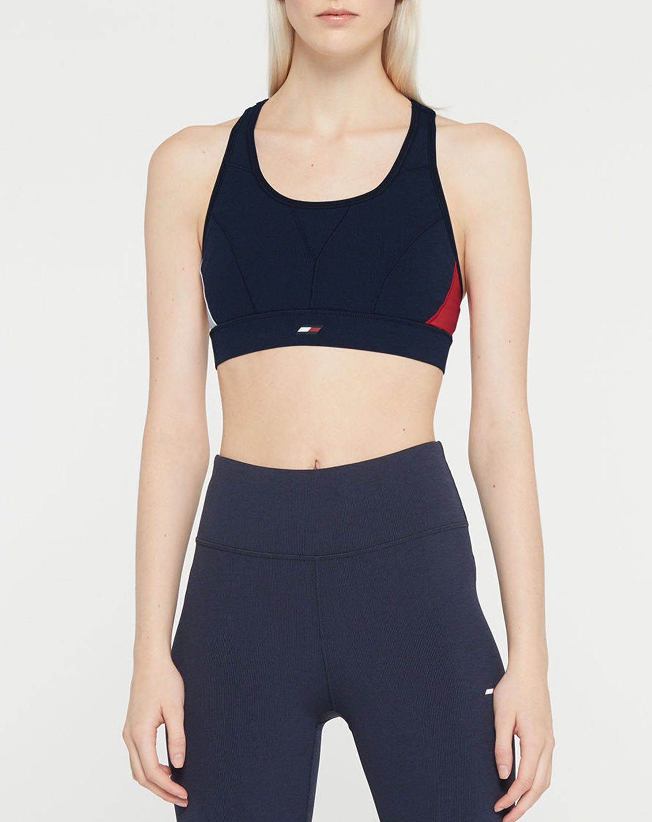 Tommy Hilfiger Brassière de sport High Intensity Colorblock bleu marine