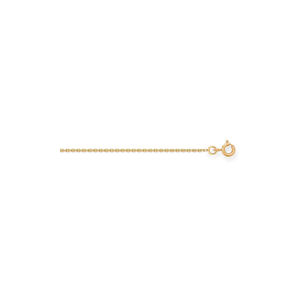 Chaîne maille forçat or jaune 18 carats 0.8mm