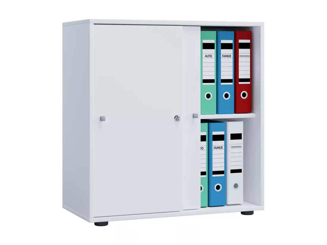Armoire de bureau portes coulissantes Lona 2x
