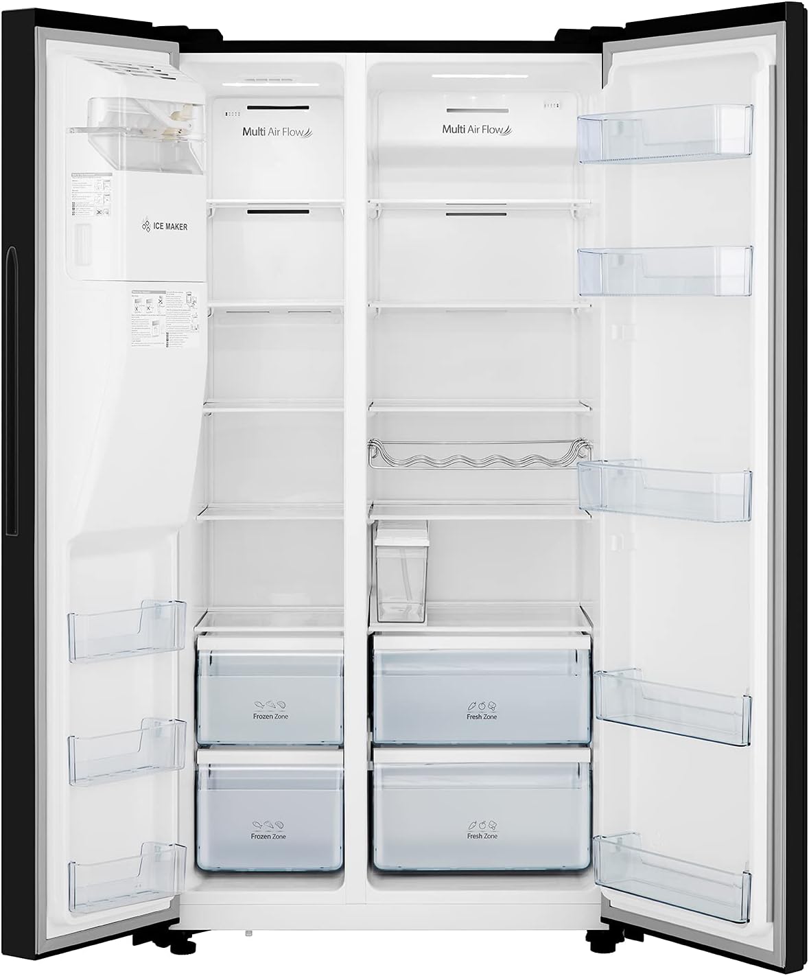 Hisense RS694N4TFE frigo américain Autoportante 562 L E Noir