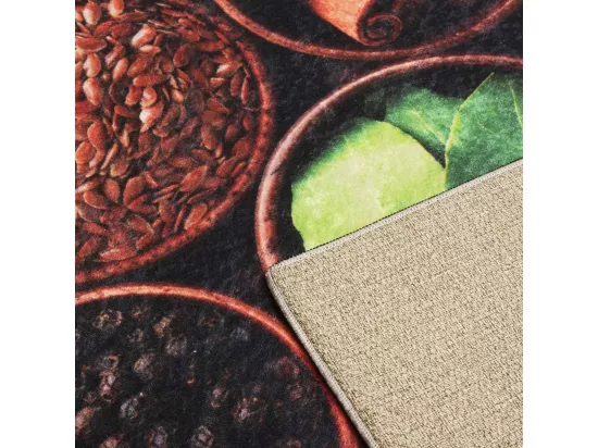 Tapis de cuisine 50x80 jaune et vert , facile d'entretien IMPNUM 16