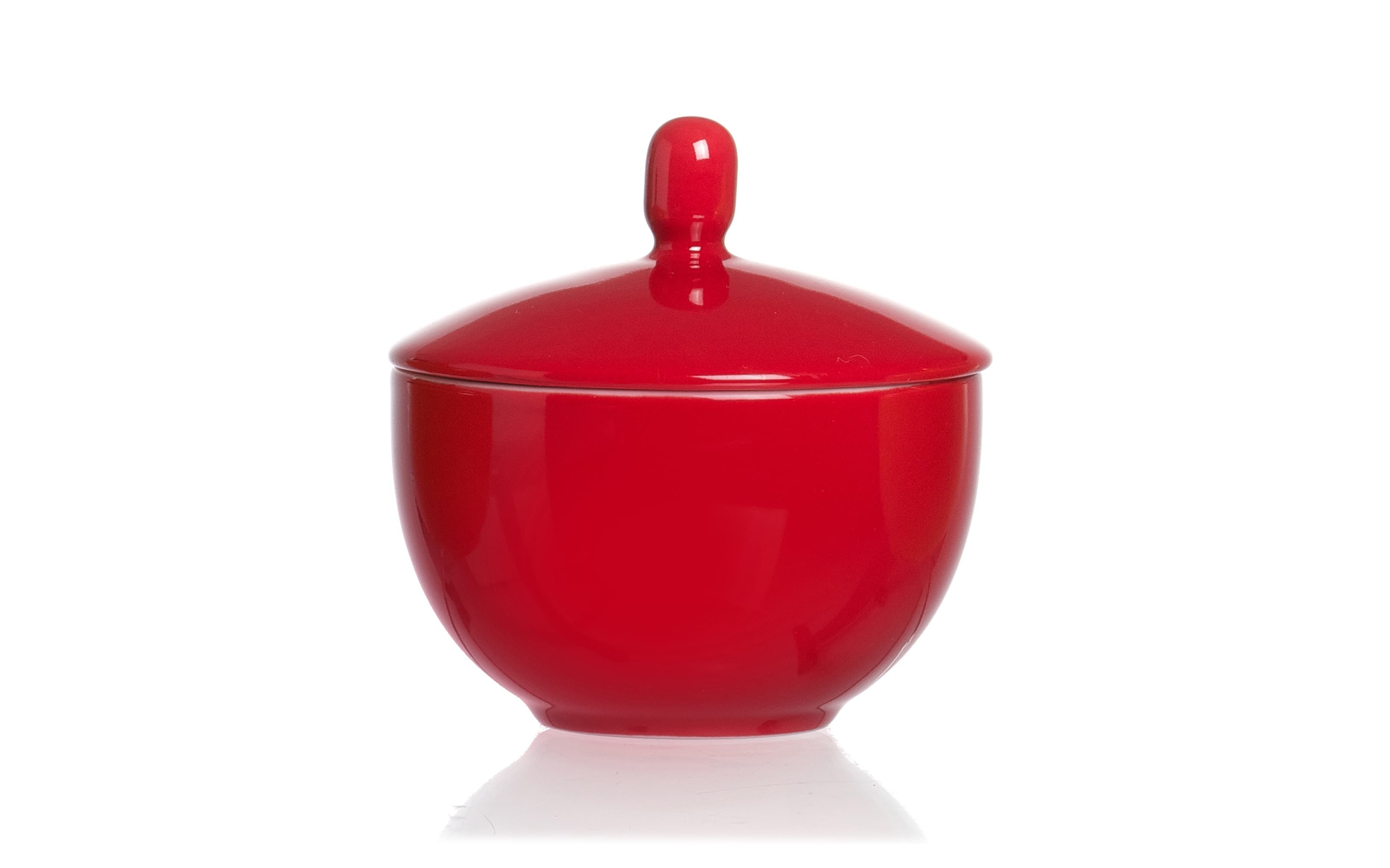 Zuckerdose Doppio, rot