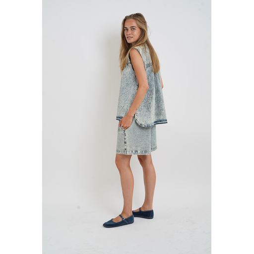 Lollys Laundry Frankie Vest, Dusty Blue, L