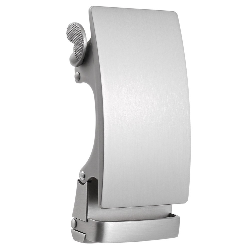 (80x40mm) Metall Gürtelschnalle Accessoire Schnalle für Ratschengürtel - Silber