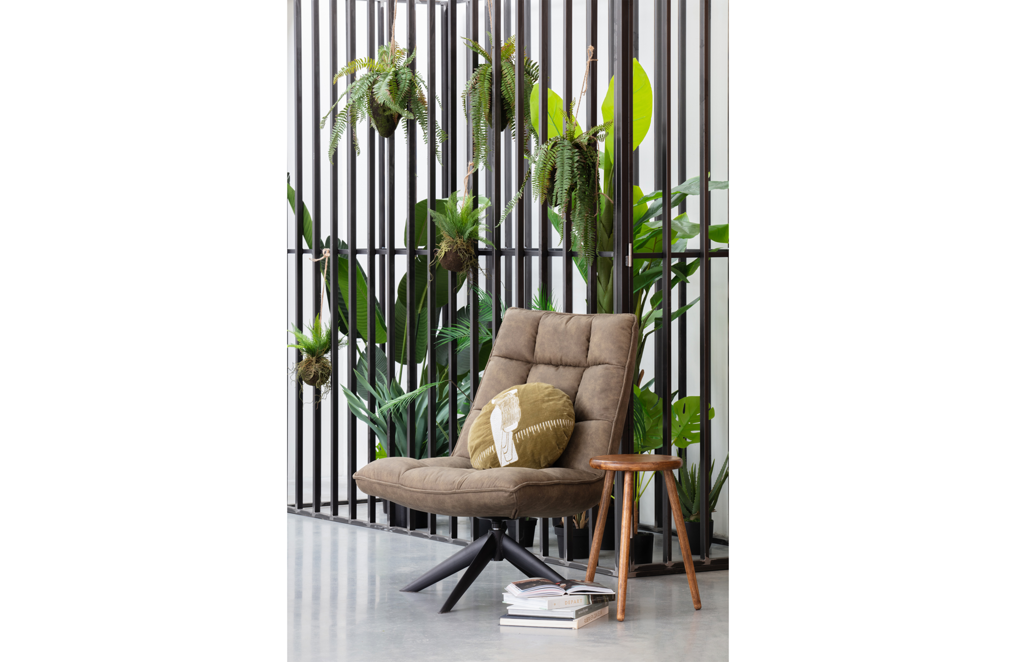 Draaifauteuil Jouke kunstleer – Cognac