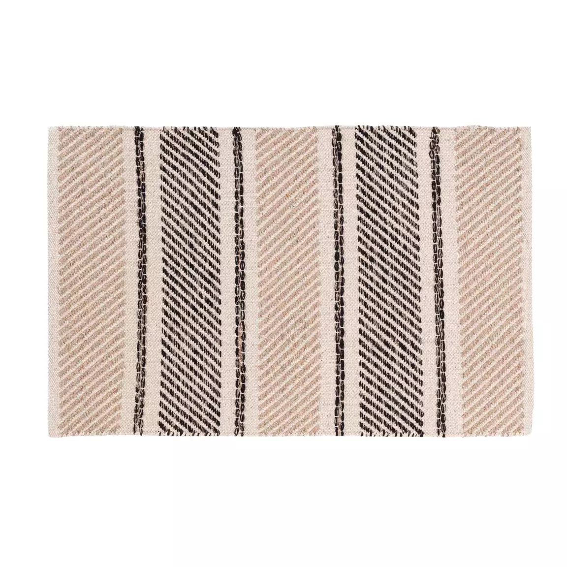 Tapis de salon coton (60 x 90 cm) Silves Noir