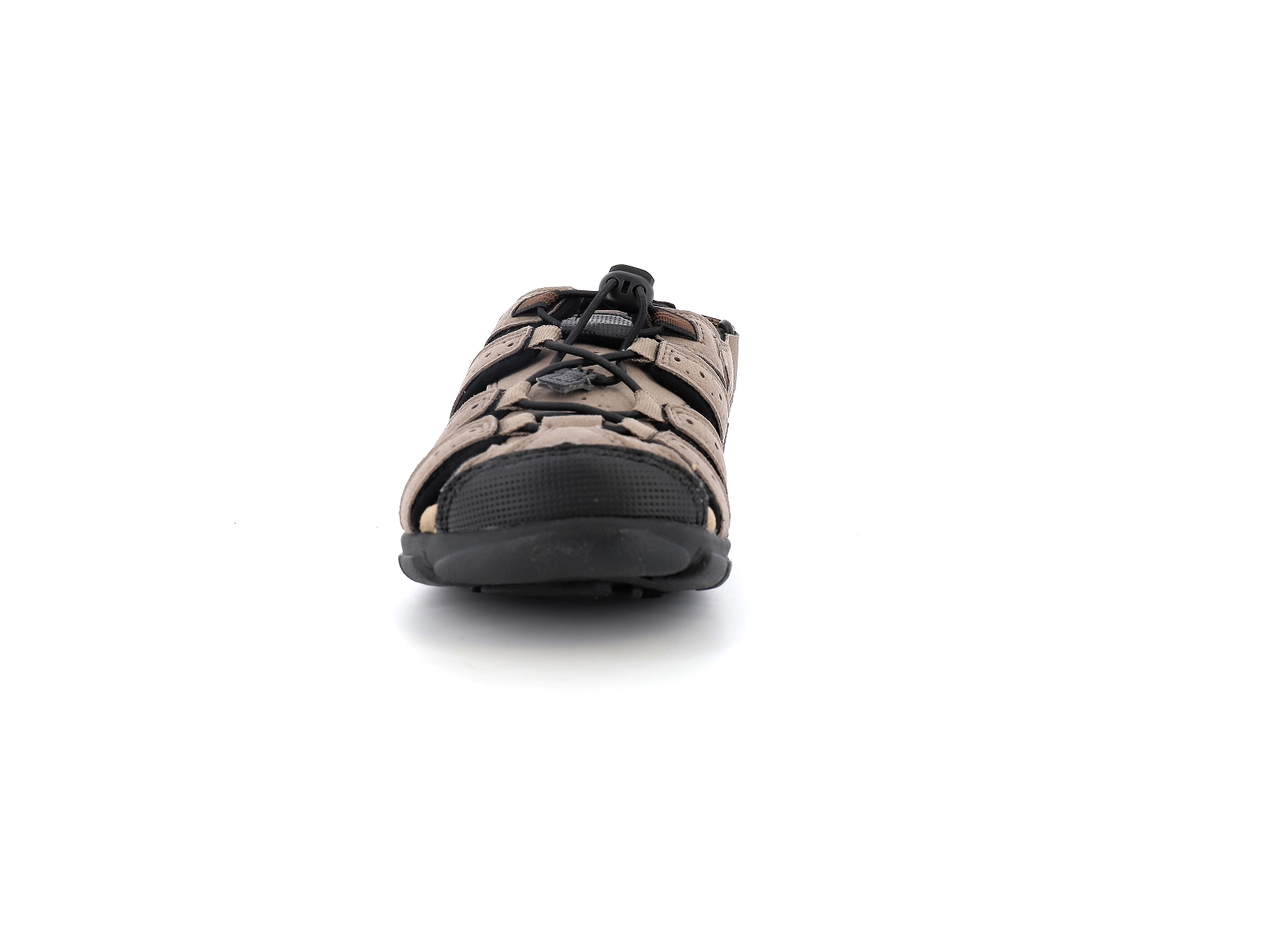 Geox-U SANDAL STRADA-U6224B Matières combinées Taupe