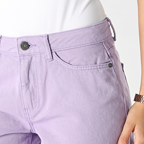 Sort Jean Femme Smiley Lilas