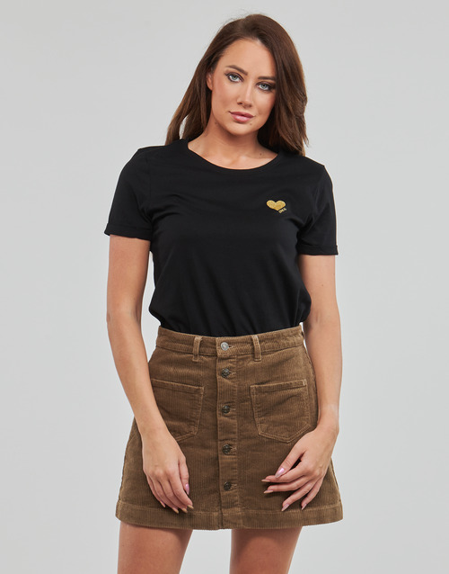 Only - ONLKITA S/S LOGO TOP - Noir