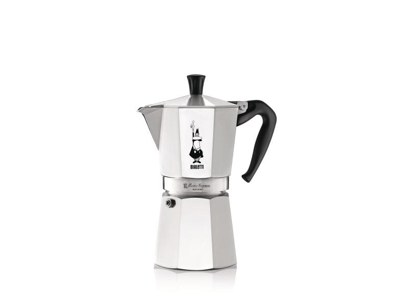 Bialetti Espressokocher Moka Express 9 Tassen, Silber Italienische Espressokanne – ein Design-Klassiker
