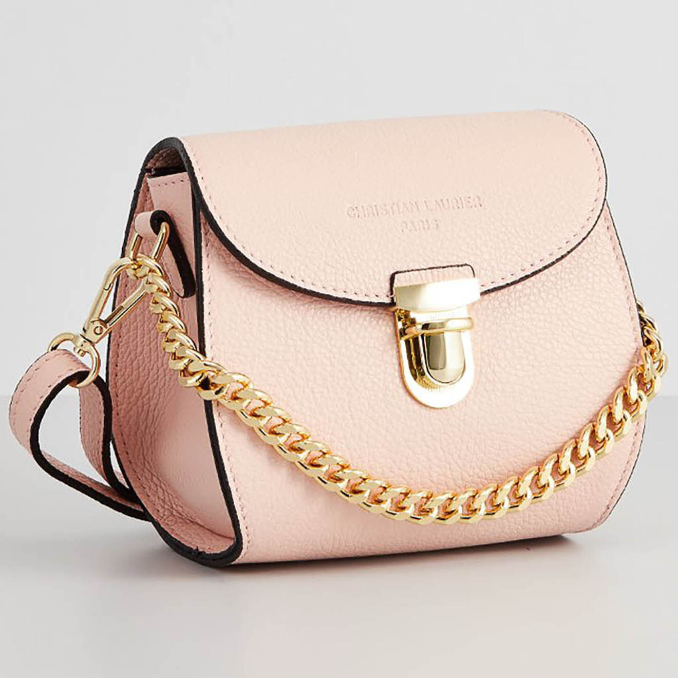 Christian Laurier Sac à bandoulière en Cuir Chelsea rose - 19x16x9 cm