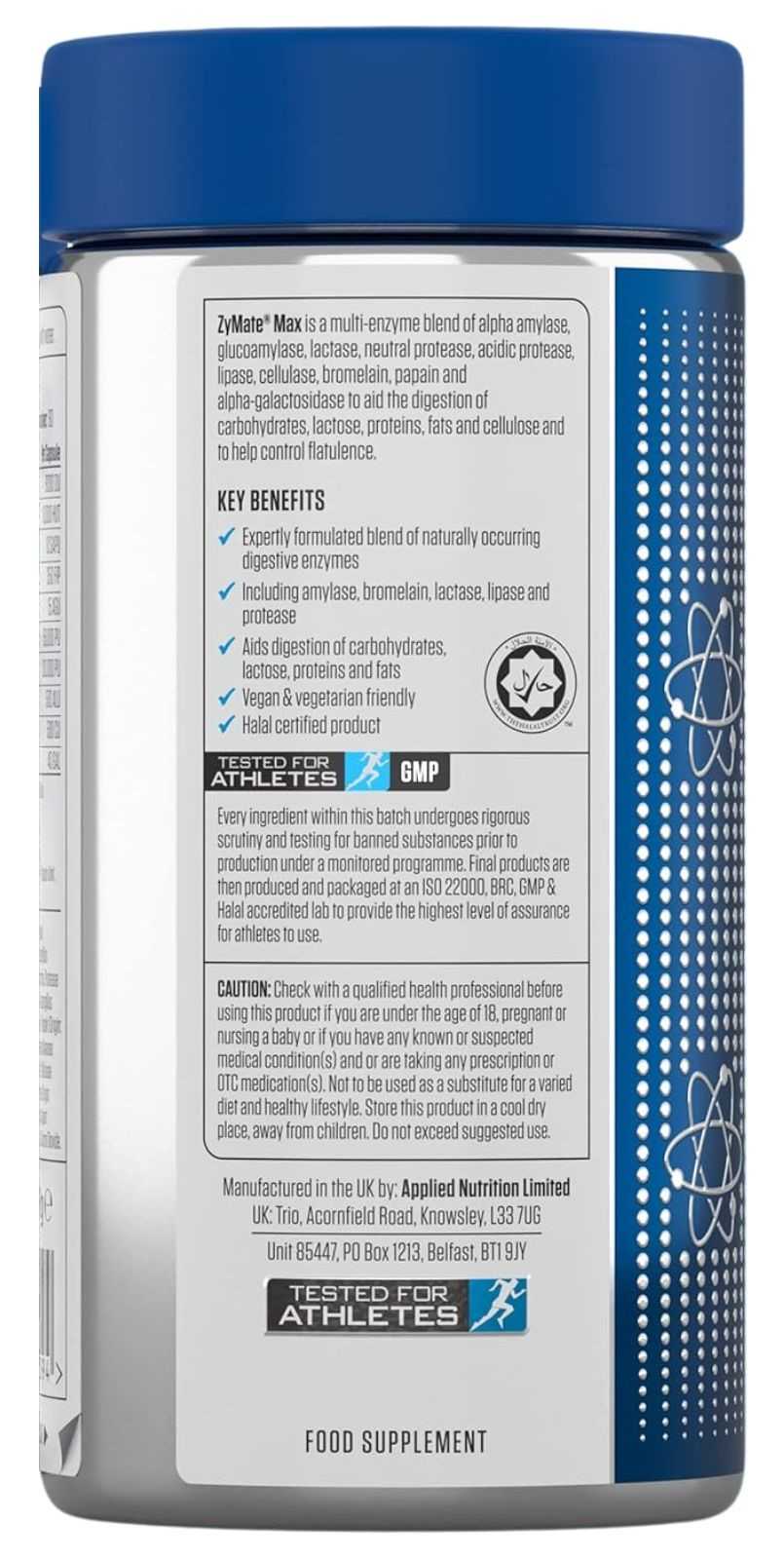 Applied Nutrition Enzima Digestiva 60 cápsulas