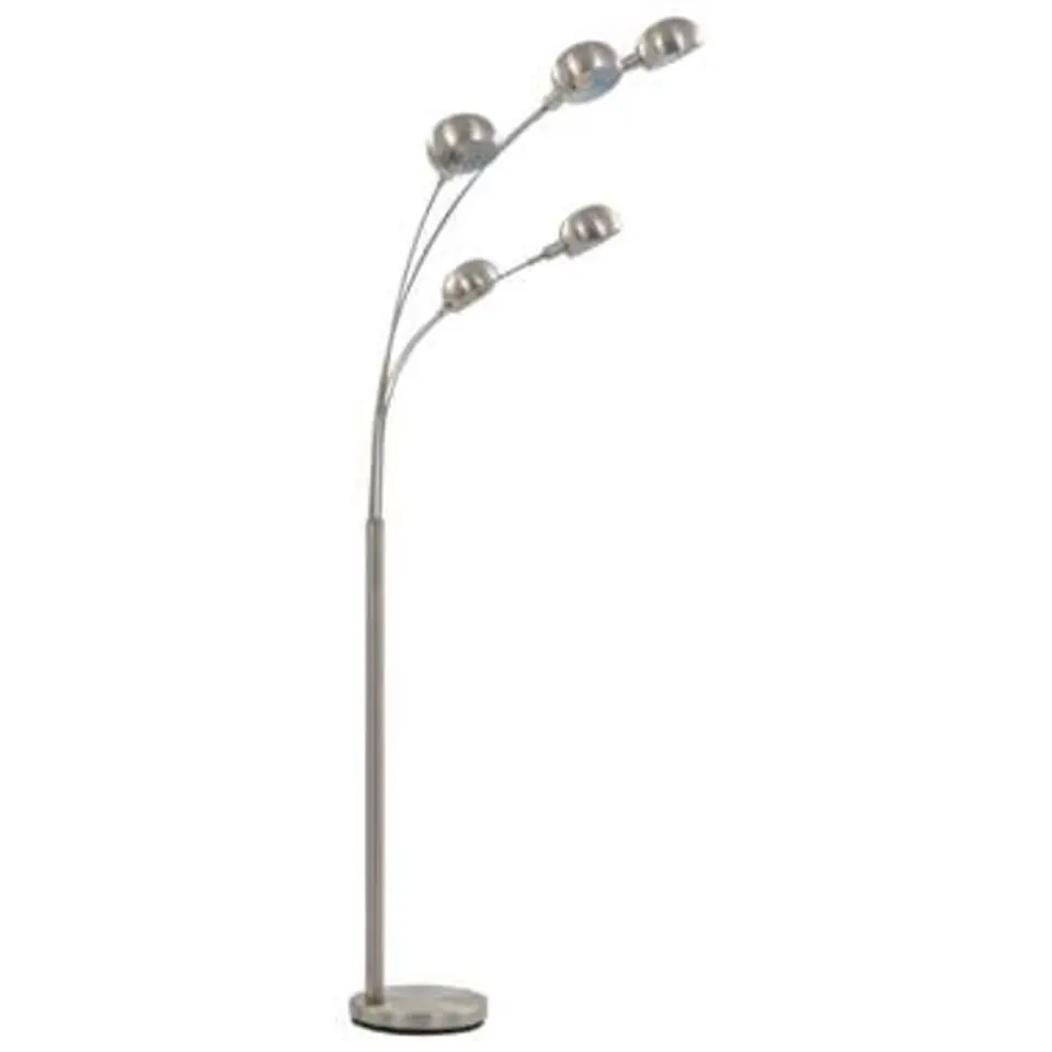 vidaXL - Staande Lamp - Zilver - Neopreen