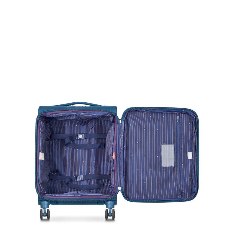 Valise cabine souple Montmartre Air 2.0 Extensible et slim en rPET 55 cm Bleu
