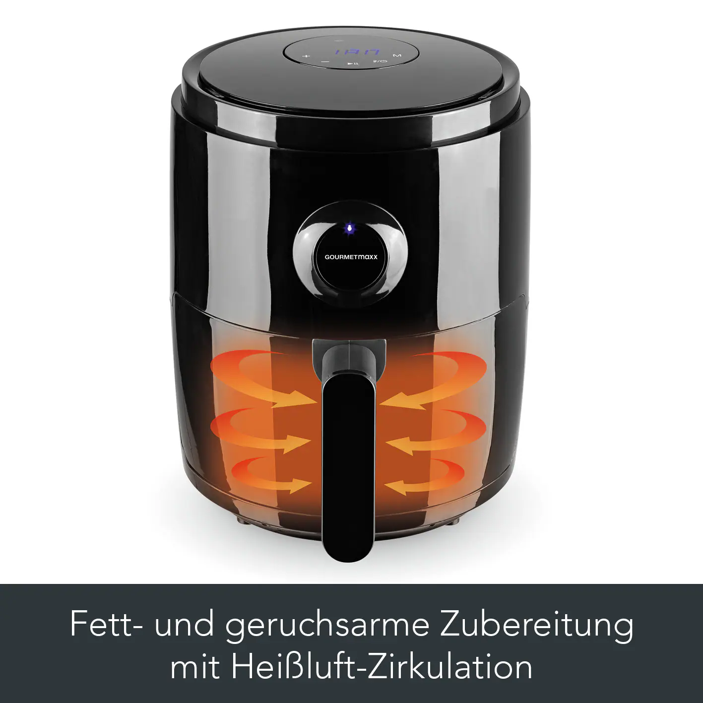 GOURMETmaxx Heißluft-Fritteuse Digital 3l 1400W