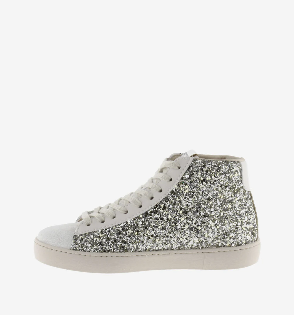 BERLÍN BOTTINE GLITTER & CUIR Bottines femme finition paillettes PLATA