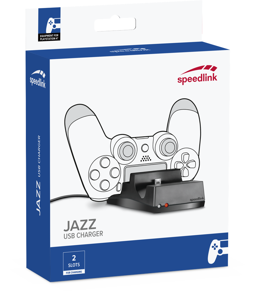 Speedlink - JAZZ USB-oplader – til PS4, sort