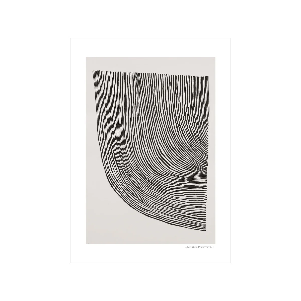 Poster & Frame  TPC x Leise Dich Abrahamsen plakat, Curves black - 30x40 cm.