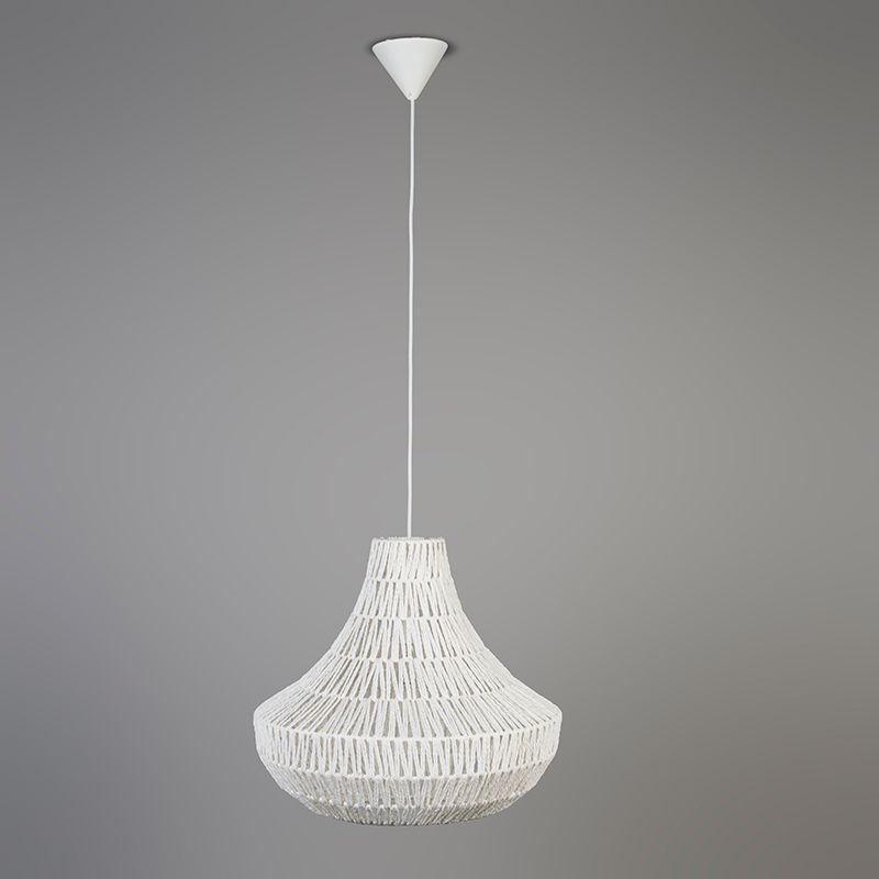 Retro hanglamp wit 50 cm - Lina Cono 50