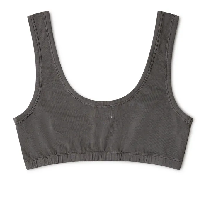 Matona Brassière Basic Coton Bio - Collection Femme  | Gris anthracite