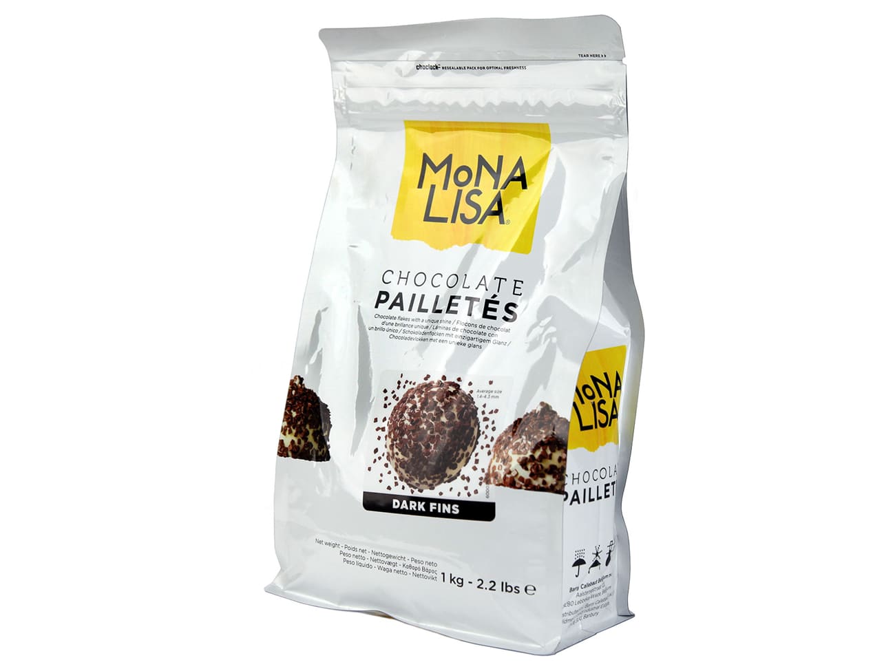 Pailletés chocolat - décor fin - 1 kg - Mona Lisa