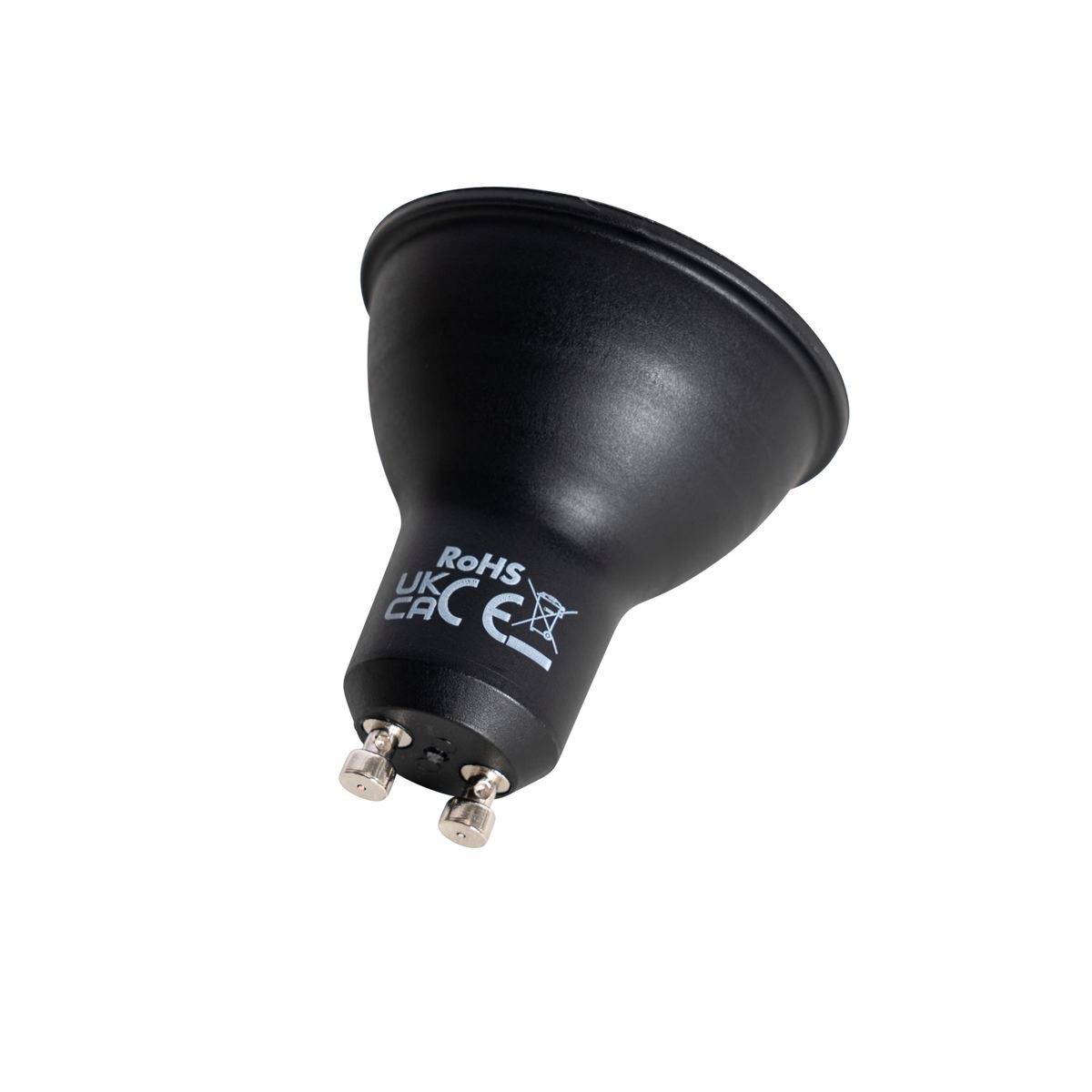 Set van 5 GU10 LED lamp zwart 7W 610 lm 3000K
