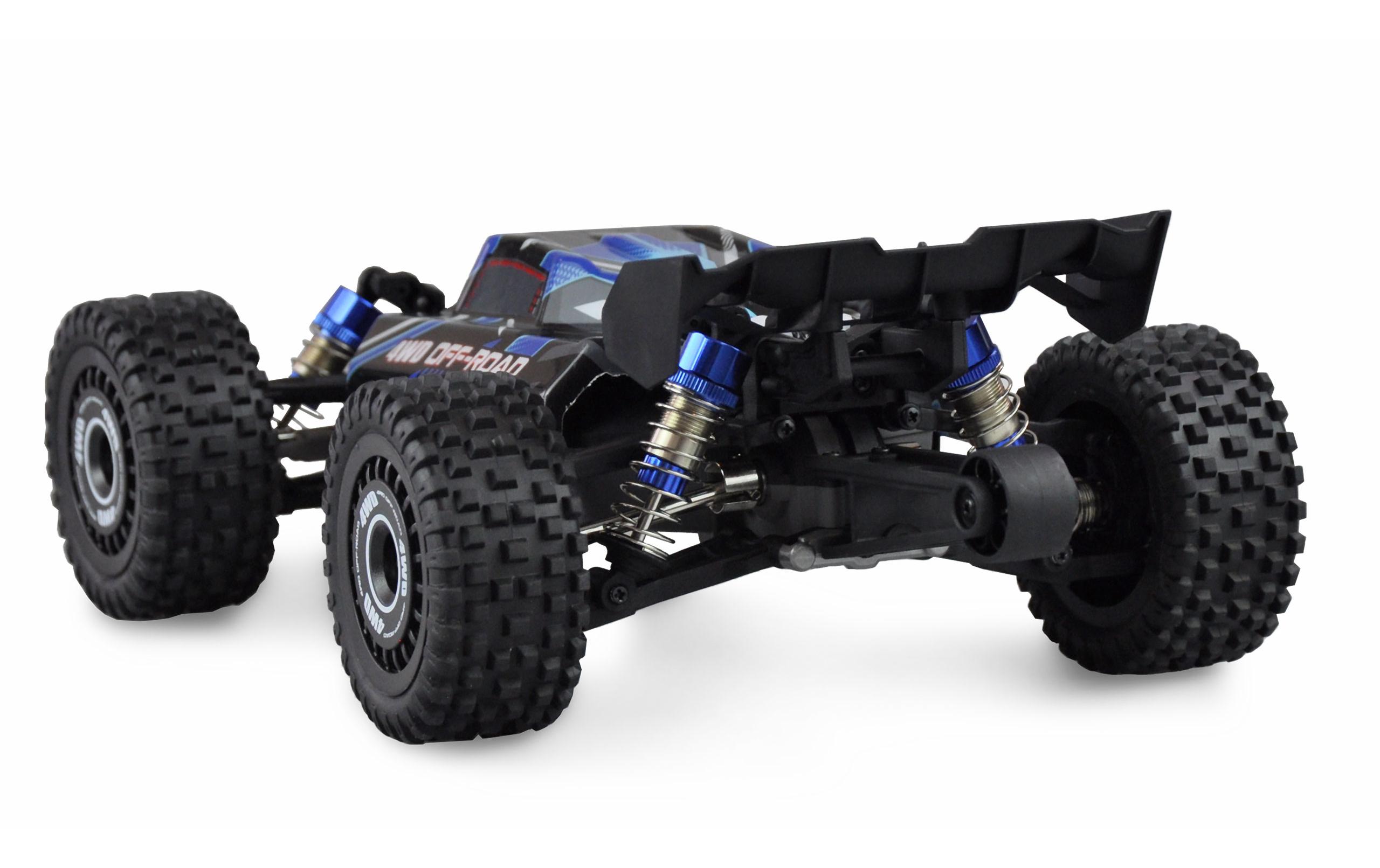 Buggy Hyper GO Brushless 4WD, Blau, 1:16, RTR<br>Off-Road RC Modellauto mit Allradantrieb und 60 km/h Höchstgeschwindigkeit