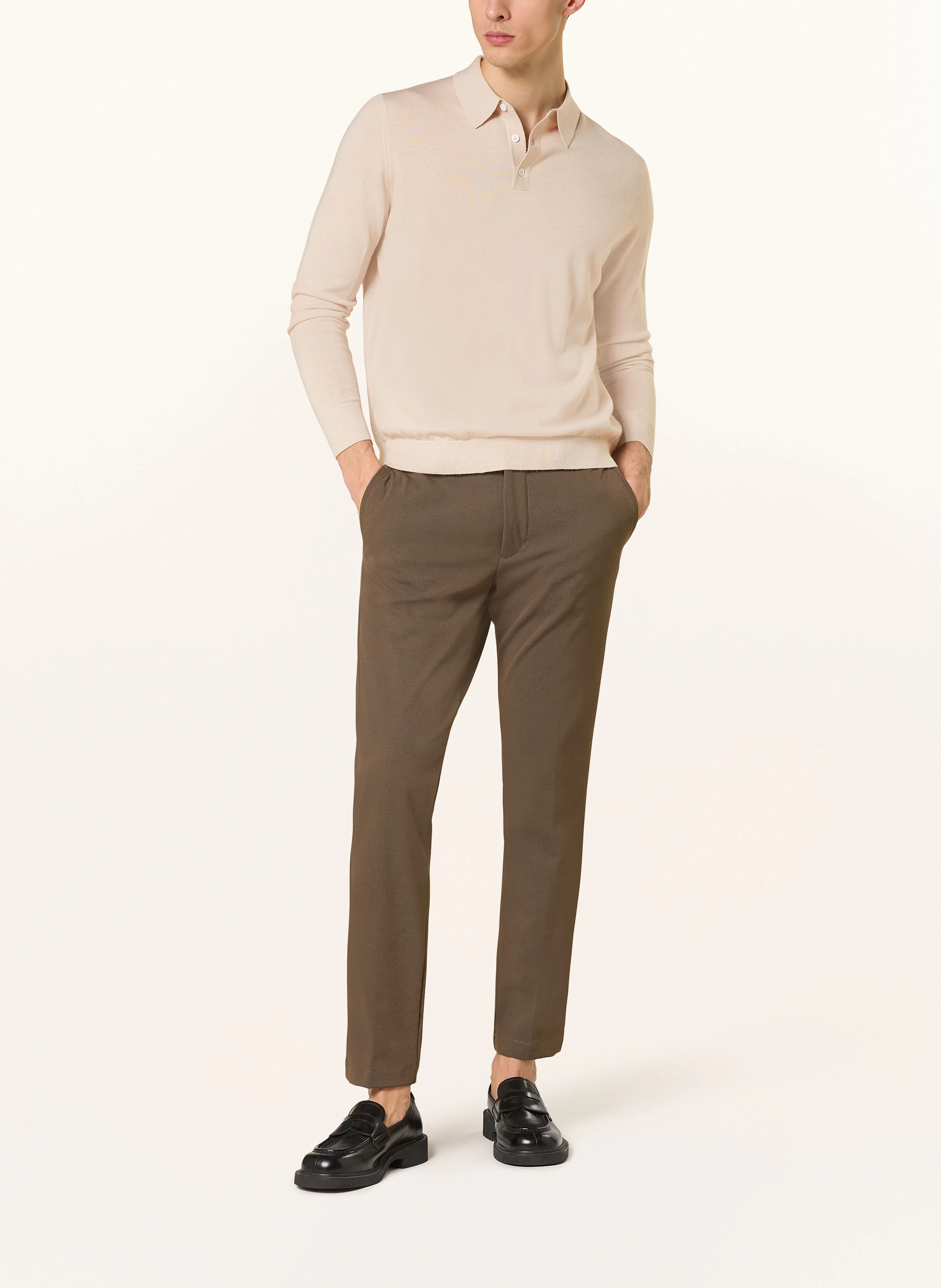 STROKESMAN'S Strick-Poloshirt