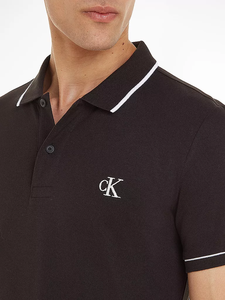 CALVIN KLEIN JEANS Poloshirt schwarz