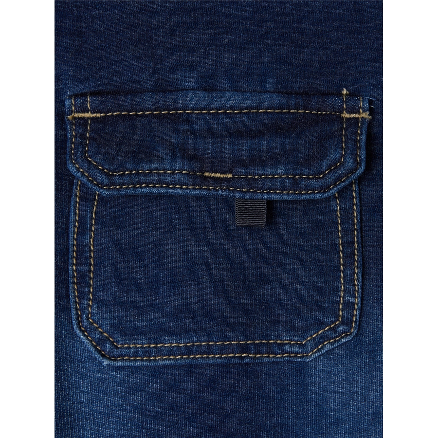 name it Latzhose Nbmundo Dark Blue Denim