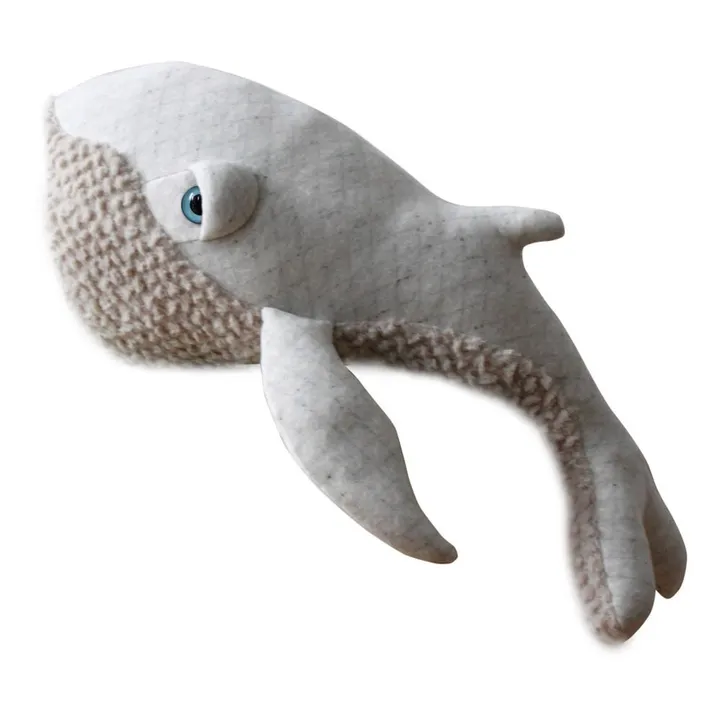 Bigstuffed Peluche géante baleine Albino 62 cm | Blanc