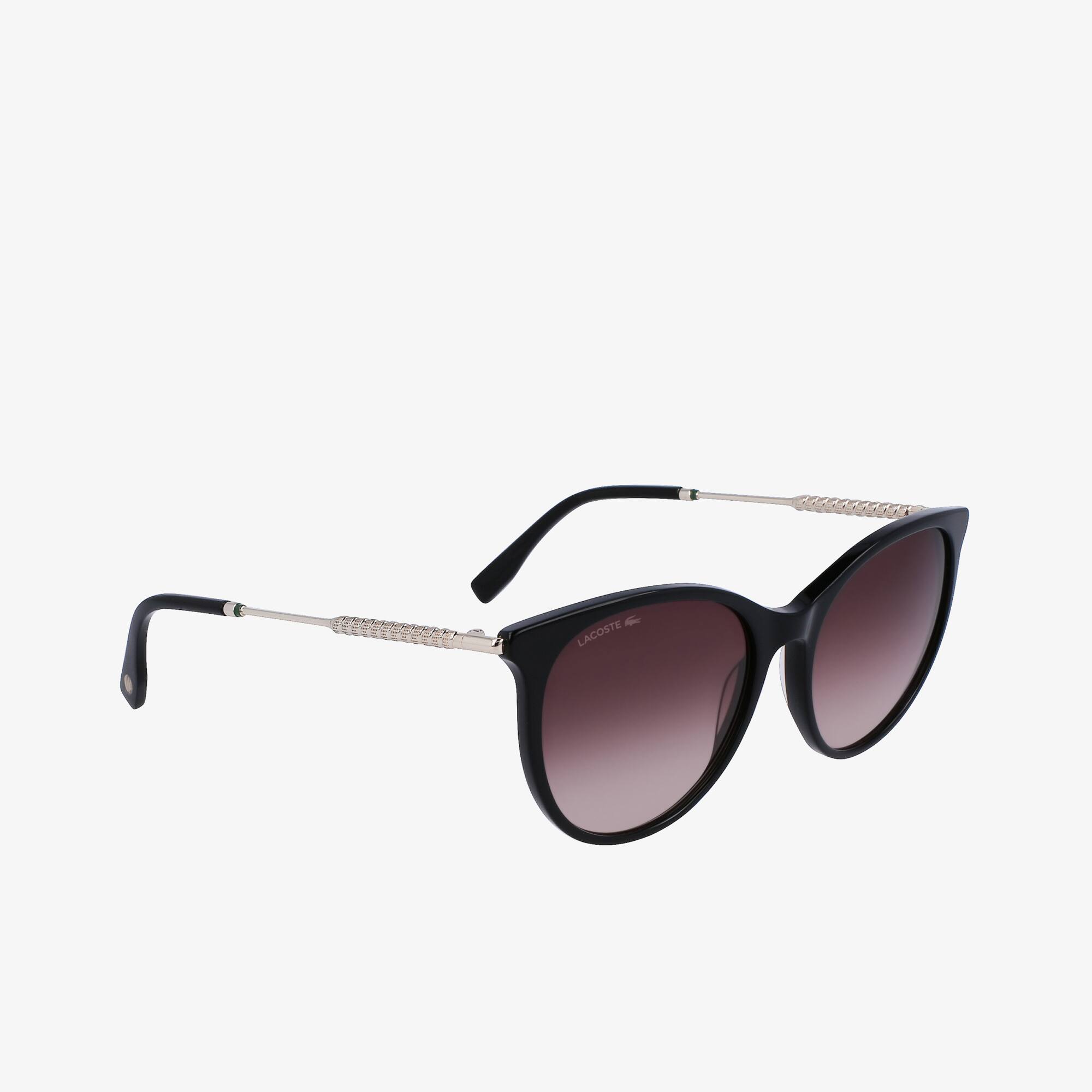 Ovale NEOHERITAGE Sonnenbrille aus Acetat Sonnenbrillen - Schwarz - Lacoste - Damen