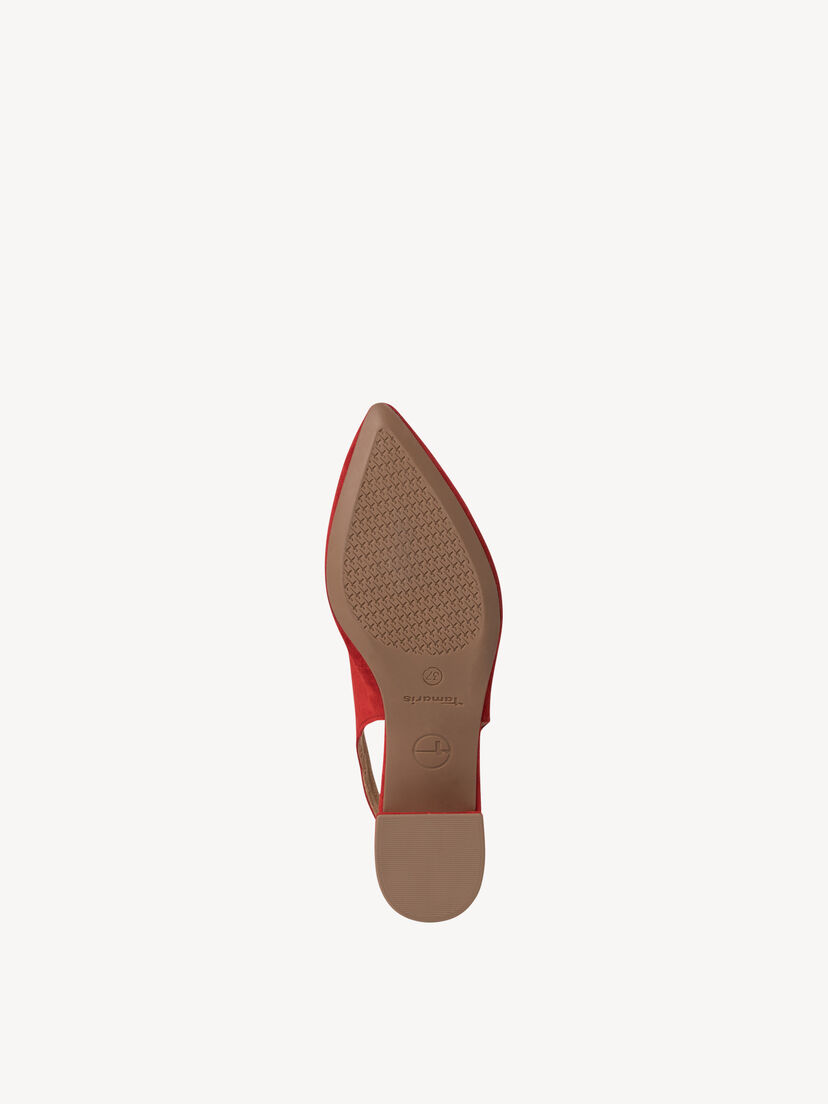 Leren Slingpumps - rood