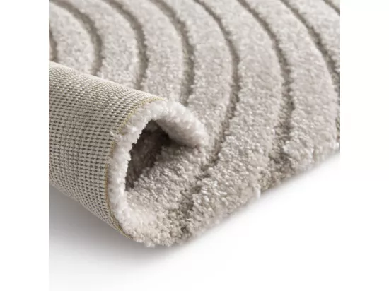 Esteban - Tapis contemporain à motif géométrique - Beige - 200x290cm