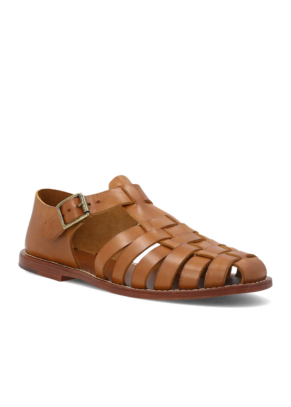 SANDALE FISHERMAN CUIR TAN