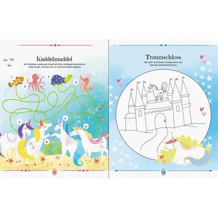 Ravensburger Mein liebstes Einhörner-Mal- und Rätselbuch