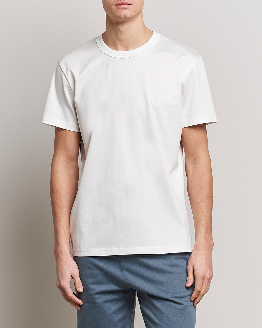 Bread & Boxers Pima Cotton Crew Neck T-Shirt Ivory