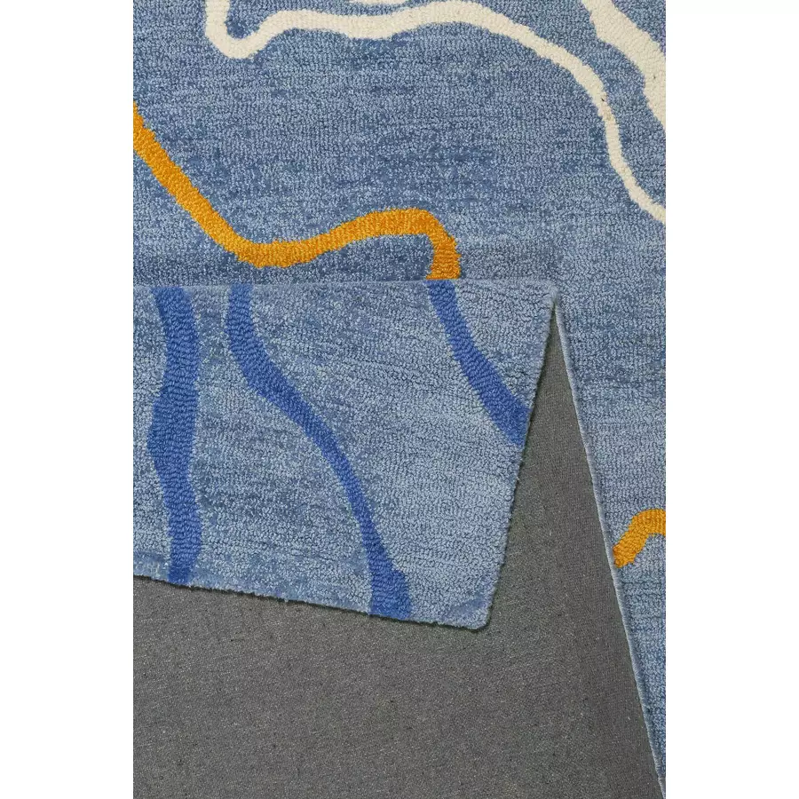 Esprit Kurzflorteppich Drive hellblau