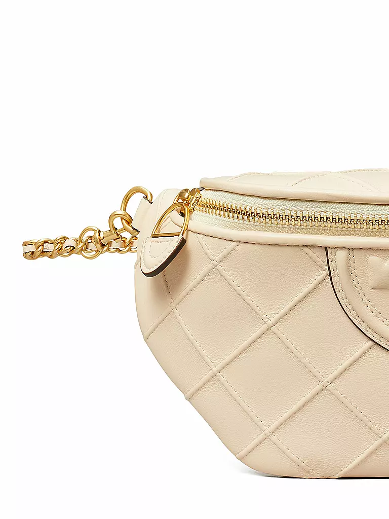 TORY BURCH Ledertasche - Gürteltasche FLEMING SOFT BELT BAG creme