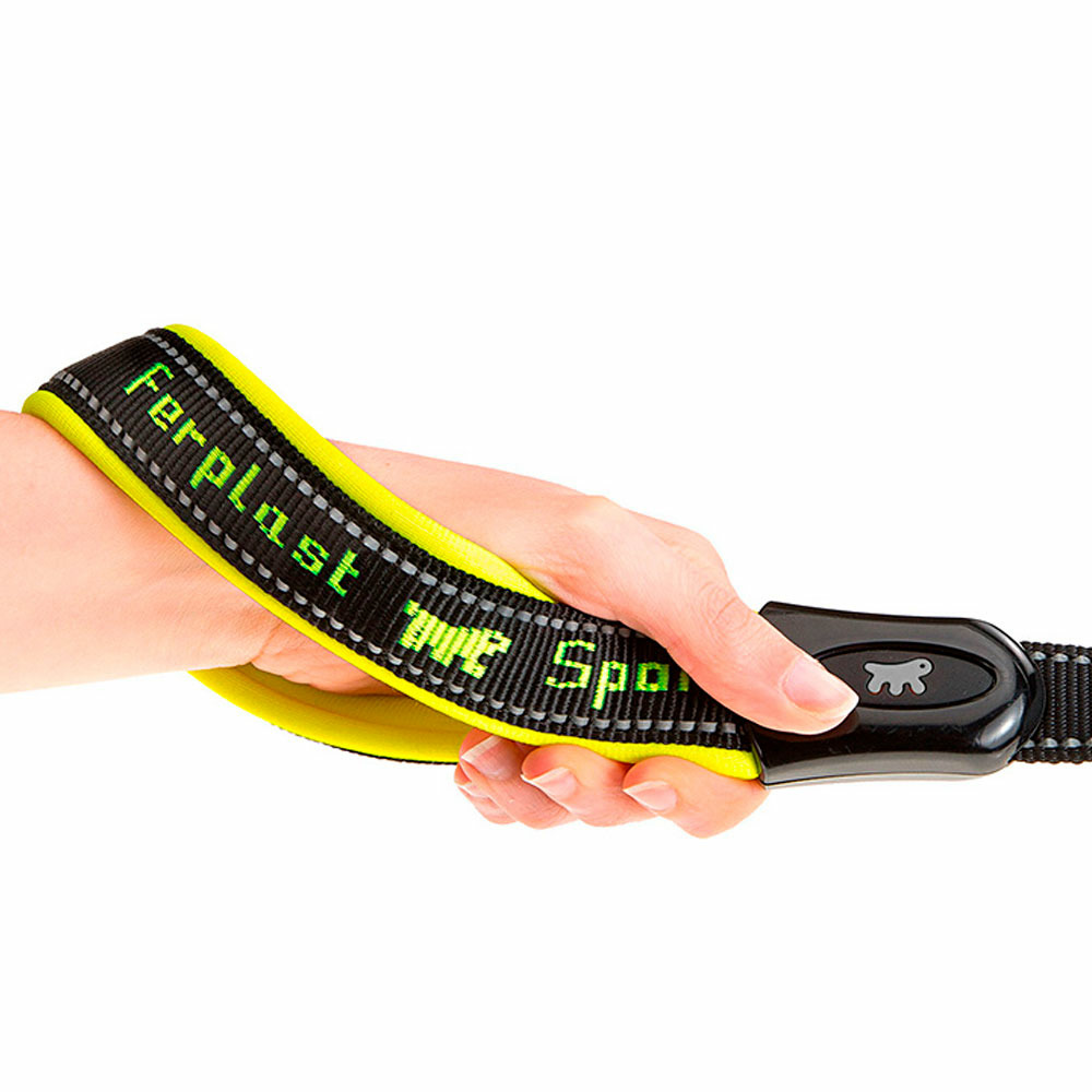 Ferplast laisse pour chiens en nylon sport dog matic g20/120, innovant mousqueton avec mécanisme magnétique, rembourrage souple,